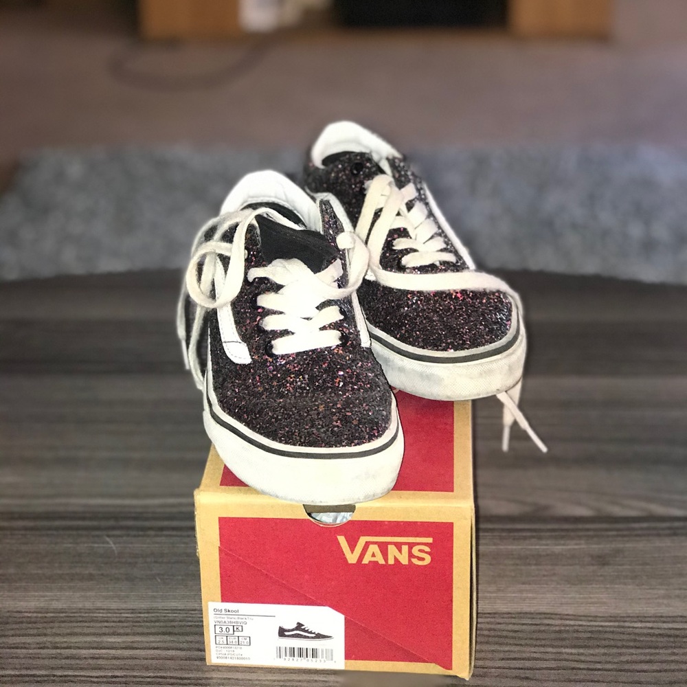 Old skool (Glitter Stars 🌟) Kids vans!!